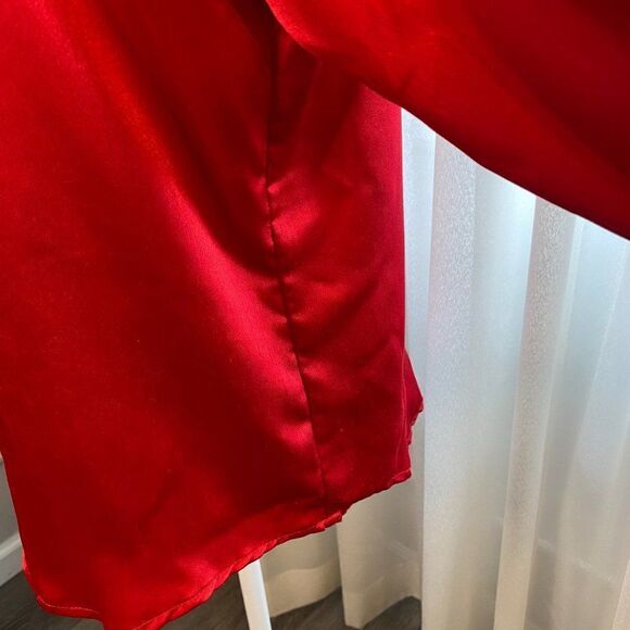 Blouse Concepts Red Pullover Blouse SZ 14 90’s - Picture 6 of 11